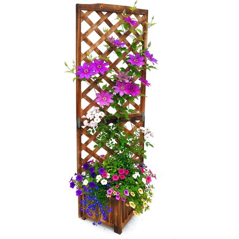 Wooden trellis planter box 180 cm - various colours 229384444 229384444 (1/5)