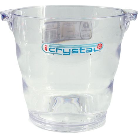 ILSA Champagnerkühler Crystal aus transparentem Acryl - Durchmesser 20 cm, Höhe 20 cm