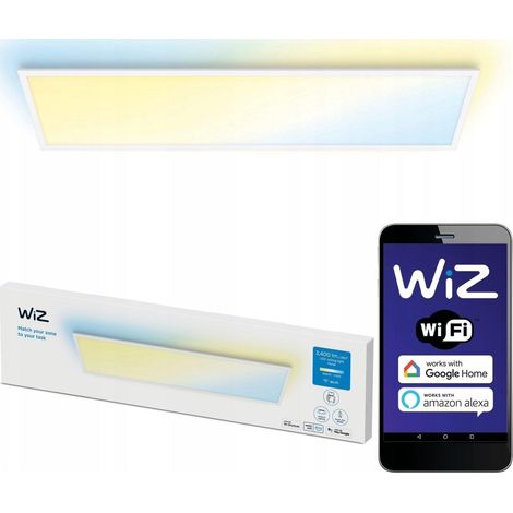 Signify Lámpara de techo WiZ blanca panel LED regulable (1/3)