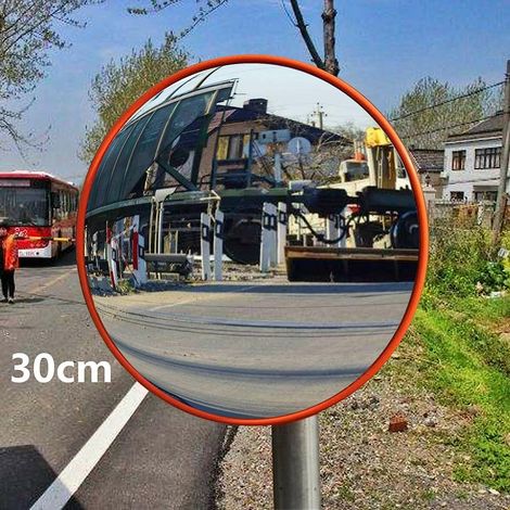 30cm Convex Mirror for Driveway Traffic Mirror Wide Angle Security Curved Convex Road Mirror Traffic Driveway Safety Convex Mirror Driveway Mirror 18 (1/2)