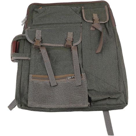 Canva Multifunktions-Kunsttasche, groß, wasserdicht, für Outdoor-Aktivitäten, Skizzenbuchtasche, Künstlerbedarf (Smoly Gray) (1/5)
