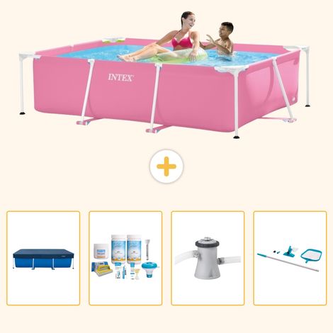 Intex Piscine Tubulaire Rectangulaire - 220x150x60 cm - 5-pièces SCB7