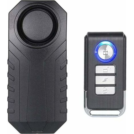 Fahrradalarm, kabelloser Diebstahlalarm für Fahrräder, Motorräder, Autos, Fahrzeuge, Türen und Fenster, 113 dB super laut und wasserdicht (Fernbedienung inklusive) - Crezuo