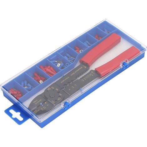 Outil de sertissage pour cosses de fils, kit de sertissage de cosses isolées en PVC pour projets de câblage à dénuder (1/5)
