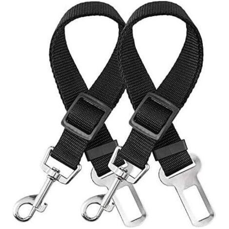 elloLife Ceinture de sécurité de voiture pour chien, 【Lot de 2】 Ceinture de sécurité univers pour chien, ceinture de sécurité indéchirable réglable de 50 à 90 cm pour tous les chiens et chats en nylon