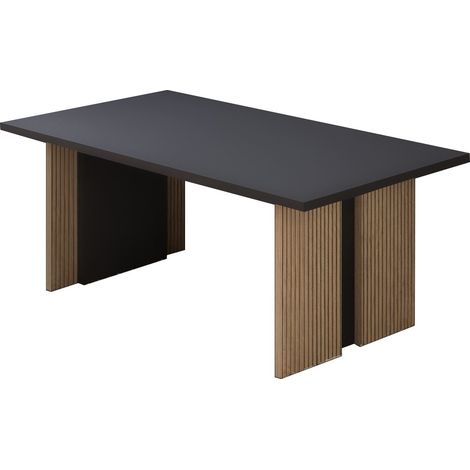 Tavolino in legno "Ravello" - 90 x 50 x 40 cm - Grigio antracite
