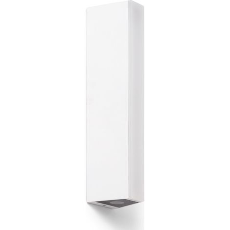 Aplique de Pared Exterior LED Aluminio Doble Cara Hisar M Blanco (1/5)