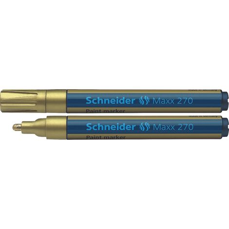 Schneider Maxx 270 Ölmarker, rund, 1–3 mm, goldfarben