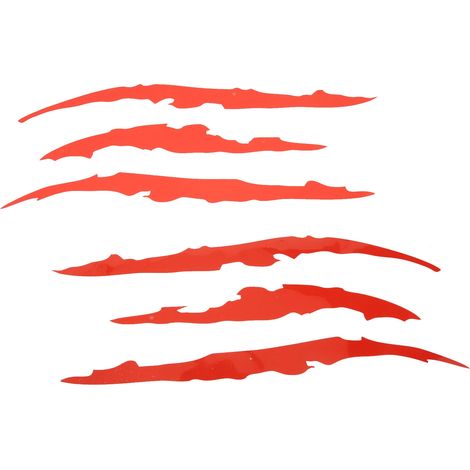 Lot de 2 autocollants pour voiture, motif griffes de monstre, autocollant en vinyle pour phares et bandes latérales. (1/5)