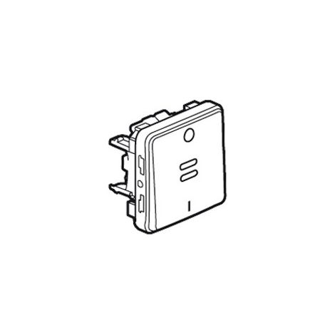 Interrupteur bipolaire lumineux Plexo composable IP55 10AX 250V gris (069531) (1/2)