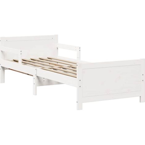 Lit simple,Lit extensible pour enfants Autre Blanc 80 x 130 / 165 / 200 cm (1/5)