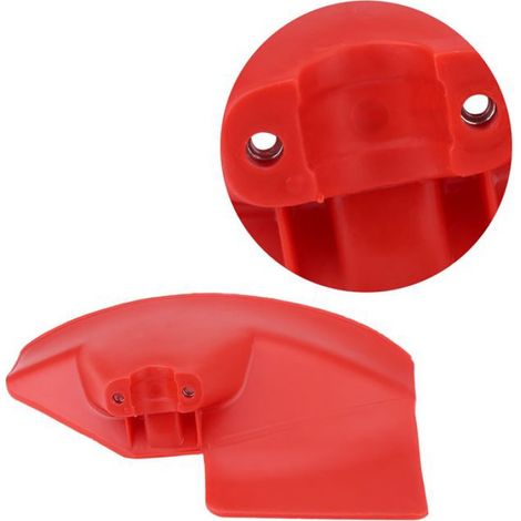 Protection de débroussailleuse - - 24-28 mm - Plastique - Rouge - Facile à installer (1/5)