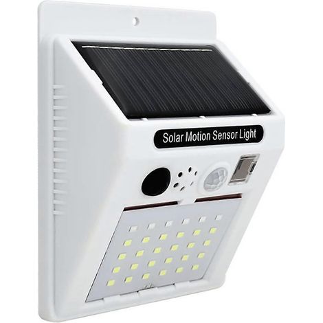 Lampe solaire d'extérieur avec détecteur de mouvement et alarme à distance, décorative pour le jardin, lampe de jardin à détection de présence