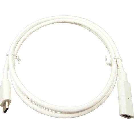 Cliff Câble USB-C USB-C® femelle, USB-C® mâle 1.00 m blanc contacts dorés FCR72003W C911992 (1/2)