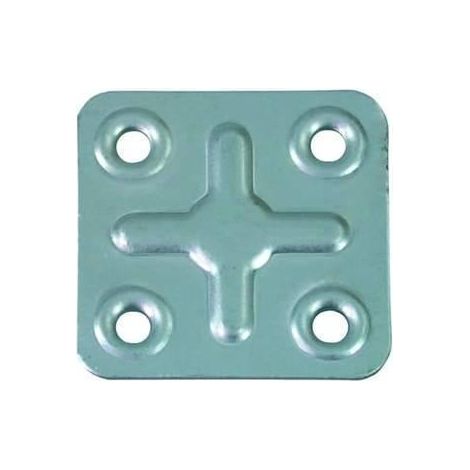 PIASTRA GIUNZIONE 4 FORI mm.40x40 ZINCAT