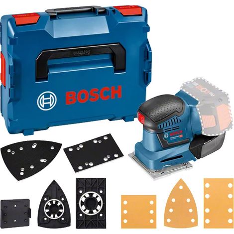 Ponceuse vibrante sans fil BOSCH GSS 18V-10 + 8 accessoires 06019D0202 Professionnal en L-BOXX (1/10)