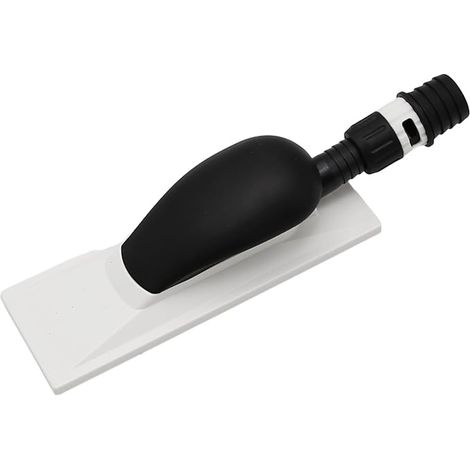 Handschleifklotz, Schleifscheibenlöcher, Staubabsaugung, staubfreier Schwammaufsatz mit Griff, Staubabsaugung (1/5)