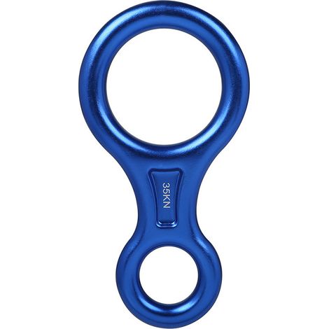 Blaue Achter-Abseilschlinge, Kletterseilschlinge, 35 kN, Aluminium