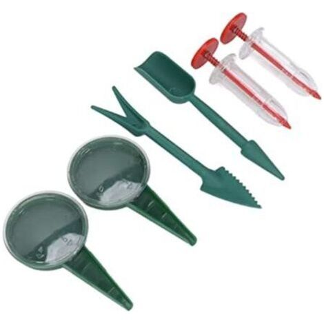Ensemble de Distributeur de Graines de Semis de 6 Pièces Outil D'épandage de Graines Portatif Réglable en Plastique Outil de Semo (1/4)