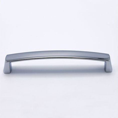 Maniglia dalle linee morbide effetto cromato lucido 172x20x31mm - 389C Round C