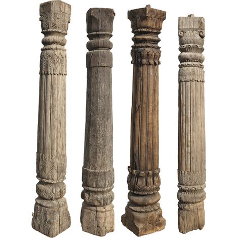 Columna Madera Teca 26X26X168 (1/2)