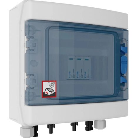 [NEUWERTIG] B-Ware Eaton Generatoranschlusskasten Stringbox Photovoltaik Dc Grau Mc4 Anschluss