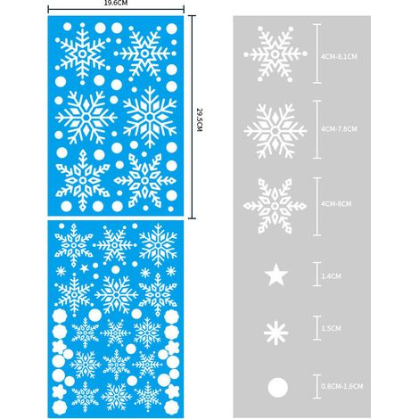 Autocollants statiques flocons de neige de Noël, autocollants décoratifs de Noël pour vitres, décorations de fenêtre pour le Nouvel An, autocollants flocons de neige dorés et argentés pour fenêtres.