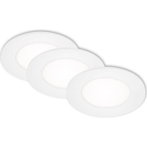 Luminaria LED empotrable Ø 8,6 cm 3x3W 350lm blanco