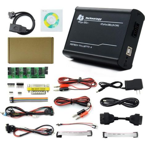 Programmeur ECU FG Tech V54 (FW 0475 Version UE), FGTECH Galletto 4, Outil Réparation Réglage Calculateur Moteur, Kit Complet Câbles Adaptateurs (1/5)