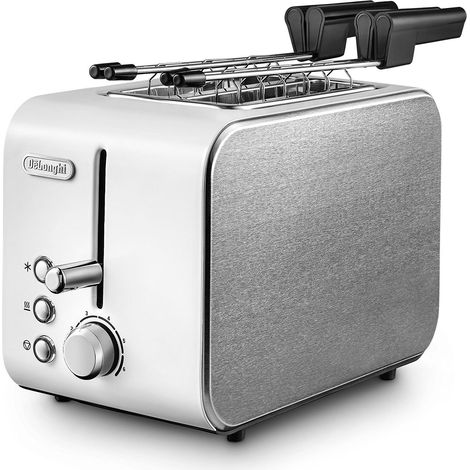 DeLonghi Tostapane a 2 Scomparti Potenza 550 W Colore Bianco Modello CTX2203W (1/5)