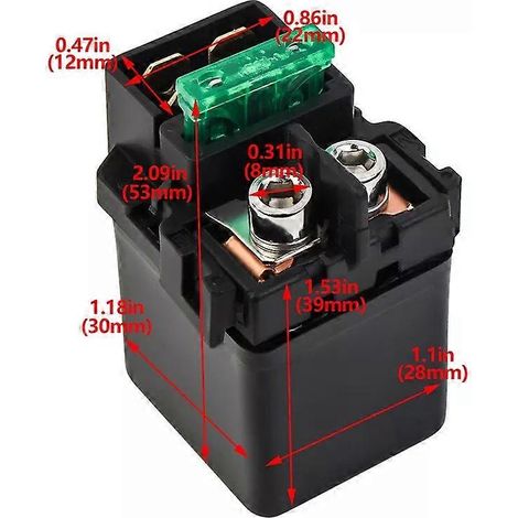 Compatible avec les démarreurs et relais électromagnétiques des motos CRF450 et CRF450X (modèles 2005-2014), remplaçant les références OEM 31200-MEY-671 et 35850-KCN-003. (1/5)