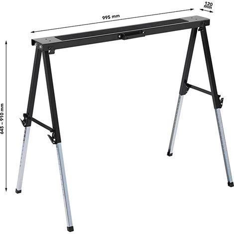 Caballete de obra Kreator krt671002 plegable 150 kg (1/5)
