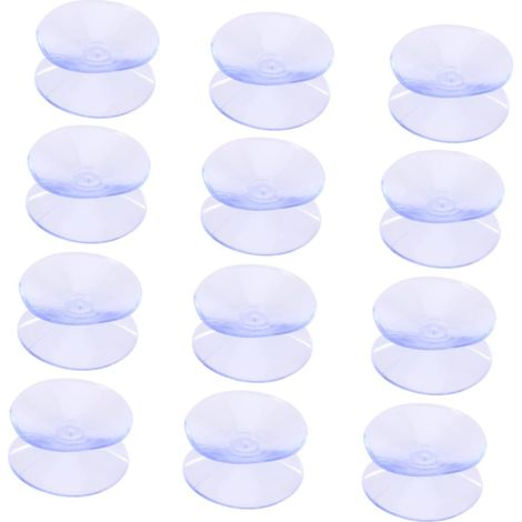 Lot de 12 tapis antidérapants transparents à ventouses double face (1/5)