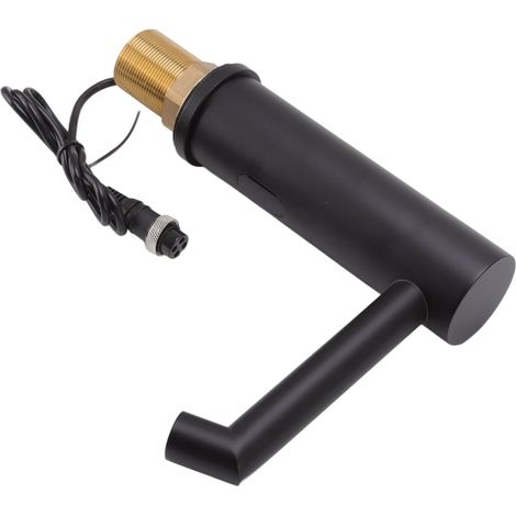 Robinet automatique G1/2 en acier inoxydable 304, sans contact, alimenté par batterie, avec capteur d'eau froide unique, pour salle de bain ou hôtel, 220 V CA. (1/5)