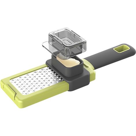 Spremiaglio, schiaccia aglio manuale, spremiaglio da cucina professionale, spremiaglio a dondolo in acciaio inossidabile, tritaaglio, spremiaglio, facile da pulire e durevole (1/5)