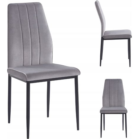 Fauteuil K12-FX en velours gris (1/5)