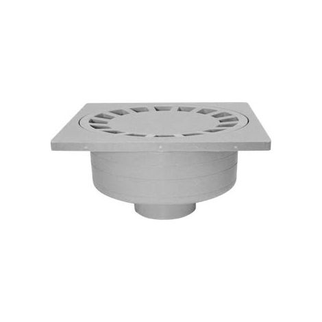 Jardibric – Siphon de sol 250 x 250 mm en polypropylène – Résistant au gel et aux produits chimiques – Drainage efficace pour espaces extérieurs