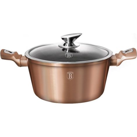 Pot en granit 30 cm Berlinger Haus BH-6194 or rose (1/5)