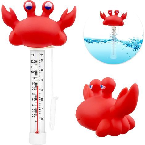 Thermomètre flottant avec cordon pour mesurer la température de l'eau des piscines, spas, jacuzzis et aquariums-AquaForge (1/5)