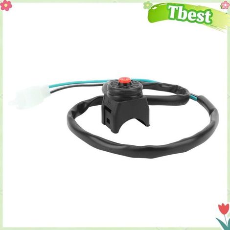 Tbest Interrupteur d'arrêt de moto Interrupteur DE Moto, Interrupteur D'arrêt du Moteur DE Moto Universal 22 Mm Matière auto pour (1/5)