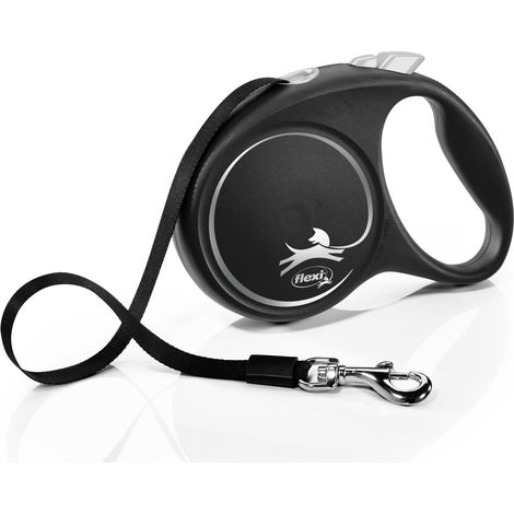 Guinzaglio per Cani Flexi BLACK DESIGN 5 m Taglia L Silver (1/5)