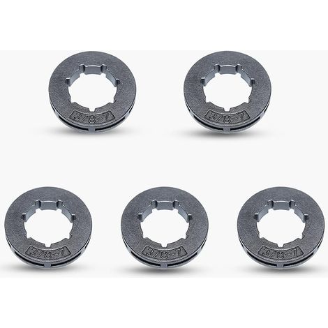 5Pcs Pignon Rim 3/8 "Pas 7 Dent 19mm pour Stihl MS360 MS310 Husqvarna 154 254 50 51 55 Tronçonneuse  18720 Pièces De Rechange (1/5)