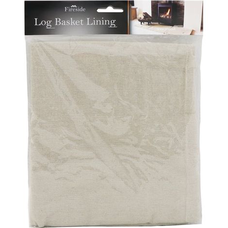 Log Basket Cotton Lining, Medium, Cream (1/4)