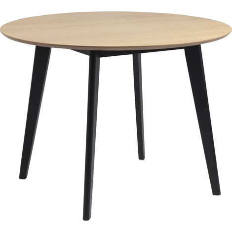 Roxana Table de salle à manger en chêne plaqué. (1/5)