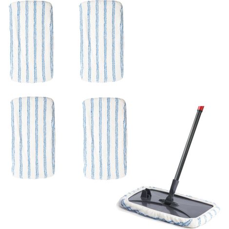 Lot de 4 têtes de rechange pour balai à franges en microfibre O-Cedar Hardwood Floor'N More (1/5)