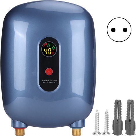 Nannigr Chauffe-eau électrique 3 secondes, chauffage instantané de l'eau domestique, salle de bain, douche, prise ue, 220V, 3500W (1/5)