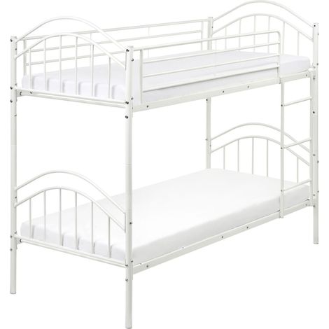 Bunk Bed Metal CHARTRES 90 x 200 cm (EU Single) White (1/5)