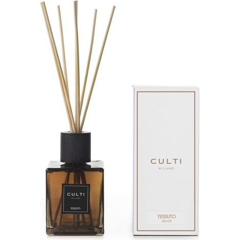 CULTI MILANO - Diffusore di fragranza a bastoncini Tessuto a midollino, foglie di cassis e musk 250ml