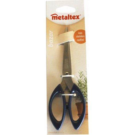 FPLUS tijera cocina 17 cms.inox bazar , Tijera de cocina de acero inoxidable con mango abs, 17 centímetros metaltex bazar