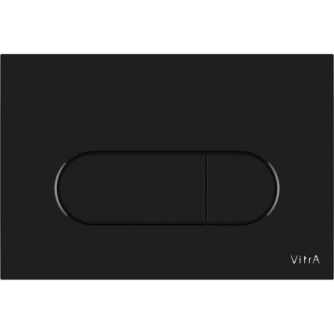 Vitra Loop Round Dual Flush Plate - Glossy Black (1/5)